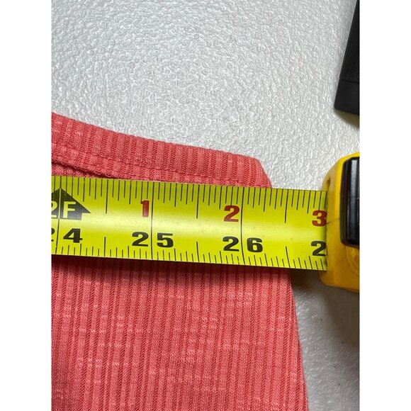 Old Navy Coral Sleeveless Ribbed Tank Top 3X Polyester & Rayon Blend - Picture 4 of 8